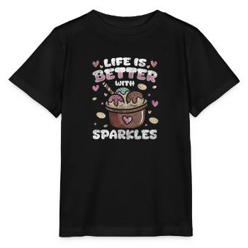 Eis Sommer Sonne Geschmack - Stanley/Stella Kinder T-Shirt MINI CREATOR  - Schwarz - Vorne - Mikhail (115cm)