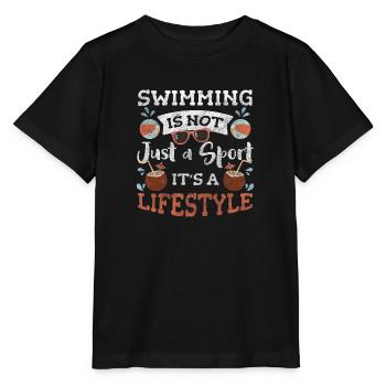 Swimming Swimming Pool Endurance Swimming Instructor - Stanley/Stella MINI CREATOR Kids’ T-Shirt - black - Front - Mikhail (115cm)
