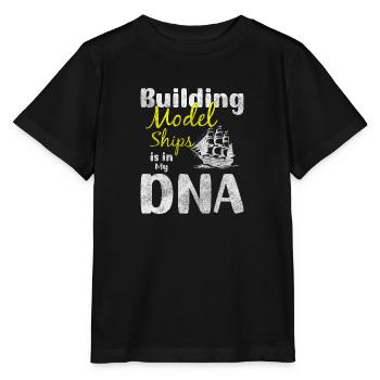 Maquette RC Skipper de bateau - T-shirt bio MINI CREATOR Stanley/Stella Enfant - noir - Devant - Mikhail (115cm)
