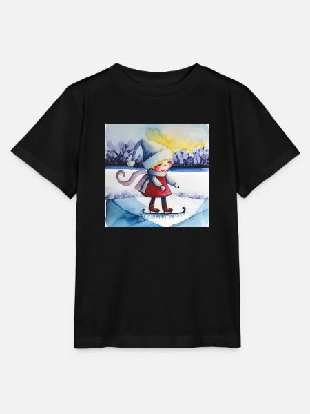 Ein bisschen Frost - Stanley/Stella Kinder T-Shirt MINI CREATOR - Schwarz
