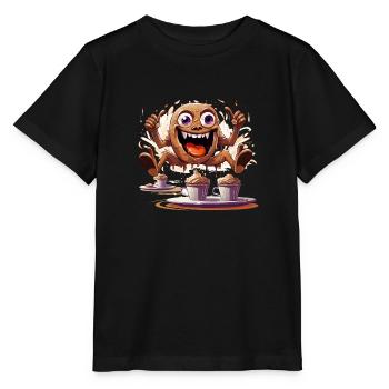 Le bolide de caféine - T-shirt bio MINI CREATOR Stanley/Stella Enfant - noir - Devant - Mikhail (115cm)