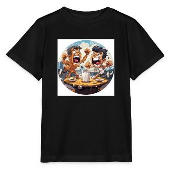Die Coffee Pucksters - Stanley/Stella Kinder T-Shirt MINI CREATOR  - Schwarz - Vorne - Mikhail (115cm)