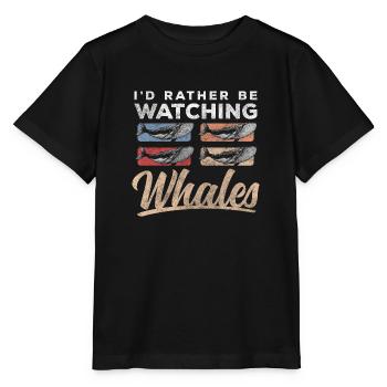 Wale Lebewesen Wasser Lieblingstier - Stanley/Stella Kinder T-Shirt MINI CREATOR  - Schwarz - Vorne - Mikhail (115cm)