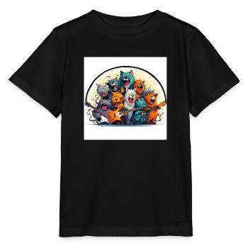 The Quirky Jazz Ensemble - Stanley/Stella MINI CREATOR Kids’ T-Shirt - black - Front - Mikhail (115cm)