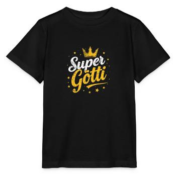 Firmgötti Taufgötti Göti Fragen Super Götti - Stanley/Stella Kinder T-Shirt MINI CREATOR  - Schwarz - Vorne - Mikhail (115cm)