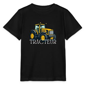 Tractor / tractor / tractor - Stanley/Stella MINI CREATOR Kids’ T-Shirt - black - Front - Mikhail (115cm)