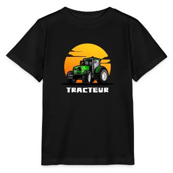 Tractor / tractor / tractor - Stanley/Stella MINI CREATOR Kids’ T-Shirt - black - Front - Mikhail (115cm)