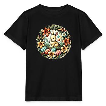 Lapin de Pâques Lapin - T-shirt bio MINI CREATOR Stanley/Stella Enfant - noir - Devant - Mikhail (115cm)