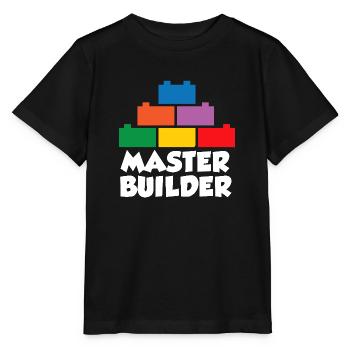 Brick Builder Toys Blocks Clamping Blocks Bricks - Stanley/Stella MINI CREATOR Kids’ T-Shirt - black - Front - Mikhail (115cm)