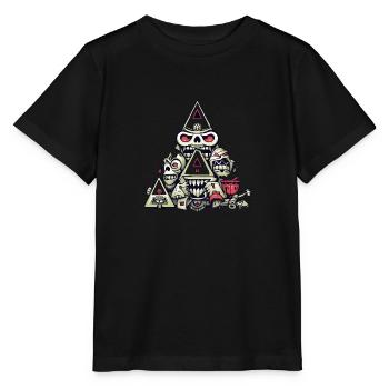 Abstrakte Collage - Stanley/Stella Kinder T-Shirt MINI CREATOR  - Schwarz - Vorne - Mikhail (115cm)