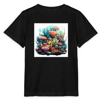 Tropical Tapestry - Stanley/Stella MINI CREATOR Kids’ T-Shirt - black - Front - Mikhail (115cm)