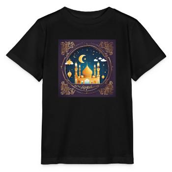 Ramadan Gift Eid Mubarak Islam Allah Muslim - Stanley/Stella MINI CREATOR Kids’ T-Shirt - black - Front - Mikhail (115cm)