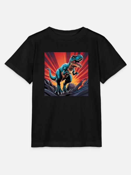 Dinosaurier - Stanley/Stella Kinder T-Shirt MINI CREATOR  - Schwarz
