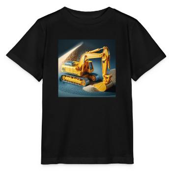 Excavatrice jouet avec sable / tas de sable et gravier - T-shirt bio MINI CREATOR Stanley/Stella Enfant - noir - Devant - Mikhail (115cm)