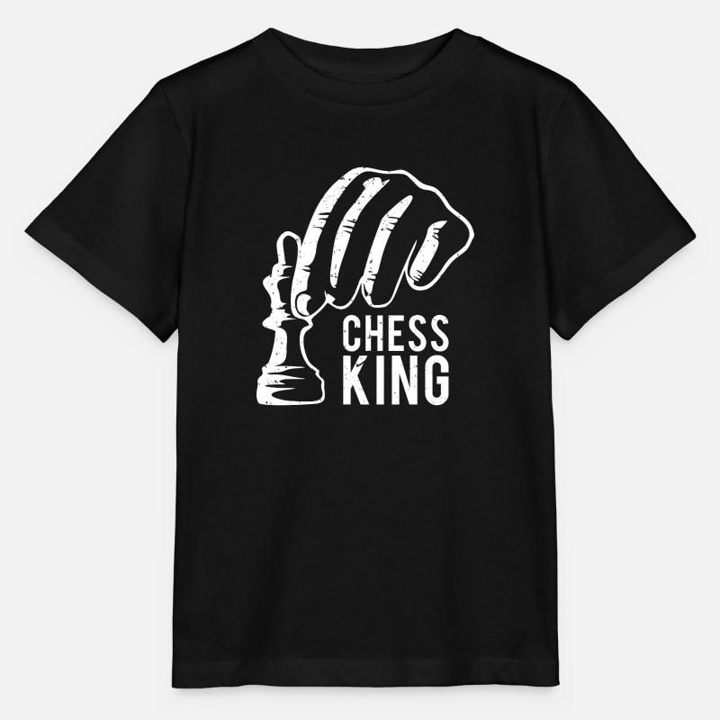 Roi des échecs Cadeau Echecs Sport Maître d’échecs - T-shirt bio MINI CREATOR Stanley/Stella Enfant - noir