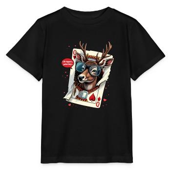 Kartenspiel - Stanley/Stella Kinder T-Shirt MINI CREATOR  - Schwarz - Vorne - Mikhail (115cm)