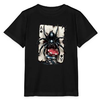 Kartenspiel - Stanley/Stella Kinder T-Shirt MINI CREATOR  - Schwarz - Vorne - Mikhail (115cm)