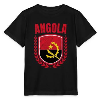 Angola - T-shirt bio MINI CREATOR Stanley/Stella Enfant - noir - Devant - Mikhail (115cm)