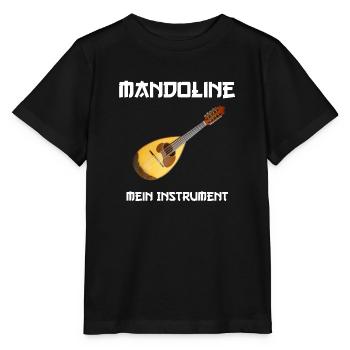 Mandoline Mein Instrument (Foto) - Stanley/Stella Kinder T-Shirt MINI CREATOR  - Schwarz - Vorne - Mikhail (115cm)