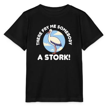 Faites-moi frire une cigogne! - Denglish dit Denglish - T-shirt bio MINI CREATOR Stanley/Stella Enfant - noir - Devant - Mikhail (115cm)