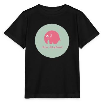 Pro Elefant, Pro Rüsseltier, Pro Natur - Stanley/Stella Kinder T-Shirt MINI CREATOR  - Schwarz - Vorne - Mikhail (115cm)