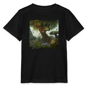 Magischer Wald - Stanley/Stella Kinder T-Shirt MINI CREATOR  - Schwarz - Vorne - Mikhail (115cm)