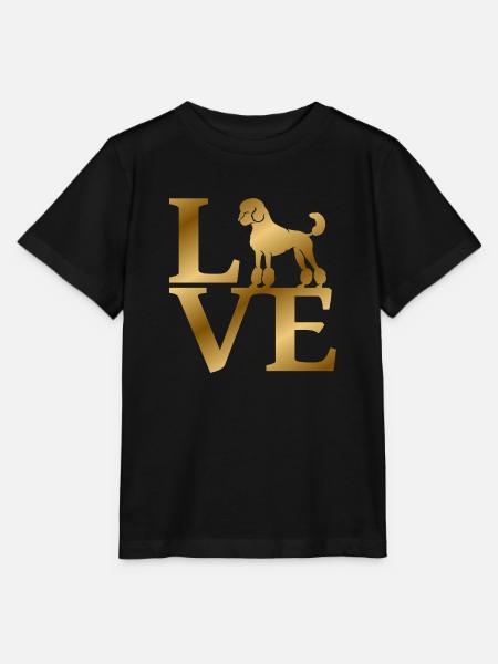 Love Pudel - Stanley/Stella Kinder T-Shirt MINI CREATOR - Schwarz