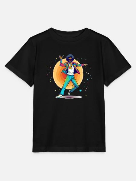Rodolphe Disco-Tänzerin - Stanley/Stella Kinder T-Shirt MINI CREATOR  - Schwarz