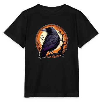 Halloween oder Hard Rock - Raven - Stanley/Stella Kinder T-Shirt MINI CREATOR  - Schwarz - Vorne - Mikhail (115cm)