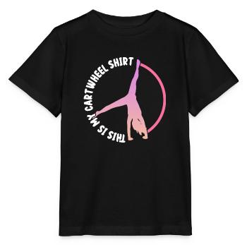 C’est mon motif de roue de charrette - T-shirt bio MINI CREATOR Stanley/Stella Enfant - noir - Devant - Mikhail (115cm)