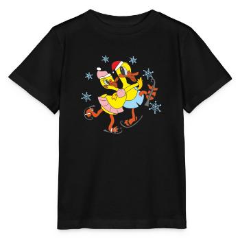Caneton patineur - T-shirt bio MINI CREATOR Stanley/Stella Enfant - noir - Devant - Mikhail (115cm)