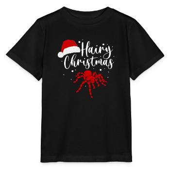 Hairy Christmas - Arachnid Lover Christmas - Stanley/Stella Kinder T-Shirt MINI CREATOR  - Schwarz - Vorne - Mikhail (115cm)