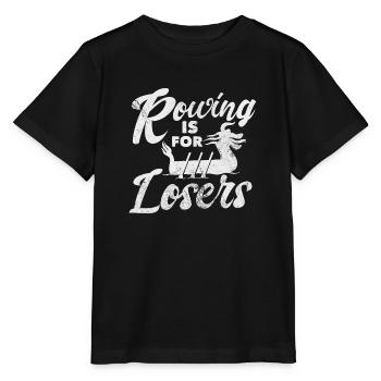 L’aviron, c’est pour les perdants - T-shirt bio MINI CREATOR Stanley/Stella Enfant - noir - Devant - Mikhail (115cm)