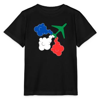 Patrouille de France military aircraft - Stanley/Stella MINI CREATOR Kids’ T-Shirt - black - Front - Mikhail (115cm)