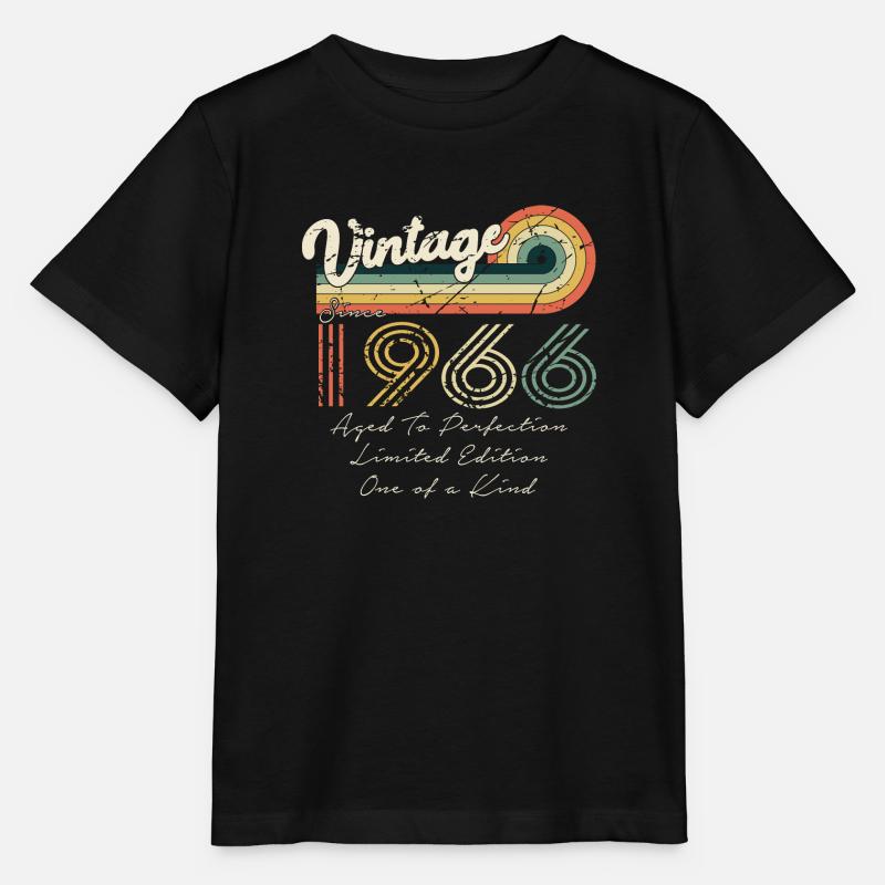 1966 Vintage Klassiker 1966 - Stanley/Stella Kinder T-Shirt MINI CREATOR  - Schwarz
