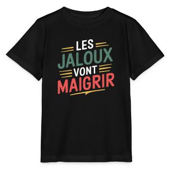 Les jaloux vont maigrir - T-shirt bio MINI CREATOR Stanley/Stella Enfant - noir - Devant - Mikhail (115cm)