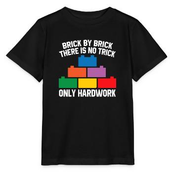 Brick Builder Toys Blocks Clamping Blocks Bricks - Stanley/Stella MINI CREATOR Kids’ T-Shirt - black - Front - Mikhail (115cm)