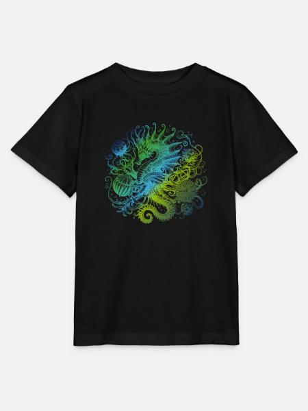 Seepferdchen - Stanley/Stella Kinder T-Shirt MINI CREATOR - Schwarz
