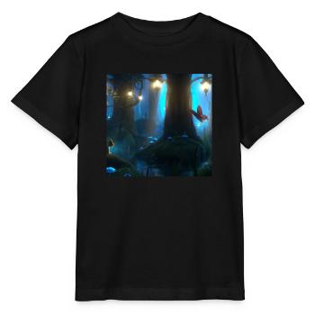 Magischer Wald - Stanley/Stella Kinder T-Shirt MINI CREATOR  - Schwarz - Vorne - Mikhail (115cm)