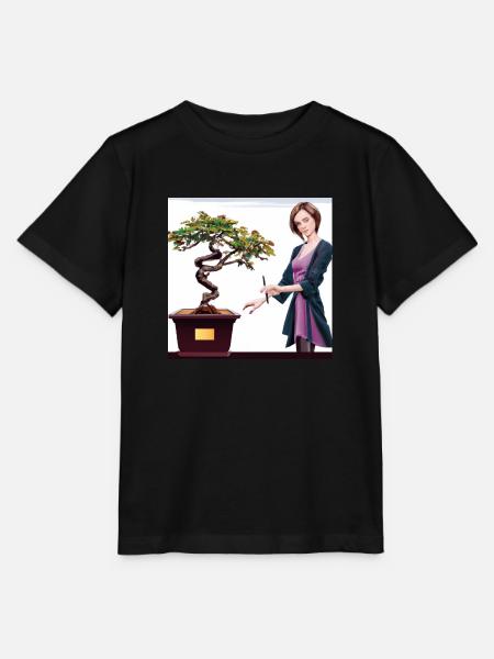 Gemälde Bonsai - Stanley/Stella Kinder T-Shirt MINI CREATOR - Schwarz