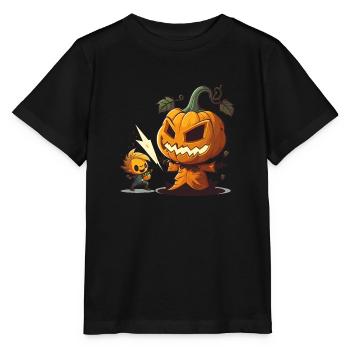 Kürbis Schnitzen Pro - Stanley/Stella Kinder T-Shirt MINI CREATOR  - Schwarz - Vorne - Mikhail (115cm)