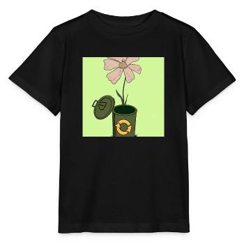 RECYCLE x NEW LIFE 1 - Stanley/Stella Kinder T-Shirt MINI CREATOR  - Schwarz - Vorne - Mikhail (115cm)