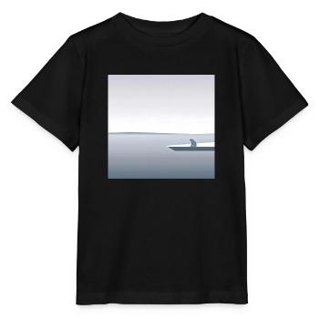 Endangered Animals, Polar Bear Illustration, Global Warming - Stanley/Stella MINI CREATOR Kids’ T-Shirt - black - Front - Mikhail (115cm)