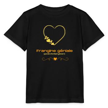 Frangine géniale - T-shirt bio MINI CREATOR Stanley/Stella Enfant - noir - Devant - Mikhail (115cm)