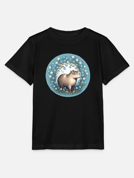 Capybara - Stanley/Stella Kinder T-Shirt MINI CREATOR - Schwarz