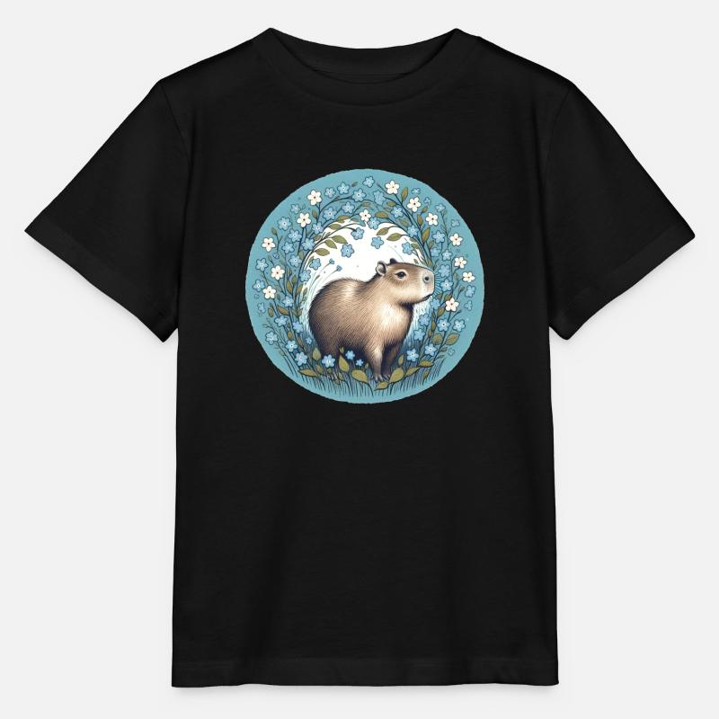 Capybara - Stanley/Stella Kinder T-Shirt MINI CREATOR  - Schwarz