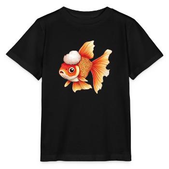 Veiltail Goldfish - Stanley/Stella MINI CREATOR Kids’ T-Shirt - black - Front - Mikhail (115cm)