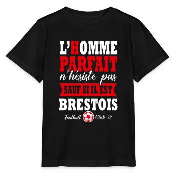 Brest Brestois supporter football stade 29 - T-shirt bio MINI CREATOR Stanley/Stella Enfant - noir - Devant - Mikhail (115cm)