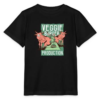 Veggie-Burger-Produktion Veggie-Burger-Produktion - Stanley/Stella Kinder T-Shirt MINI CREATOR  - Schwarz - Vorne - Mikhail (115cm)