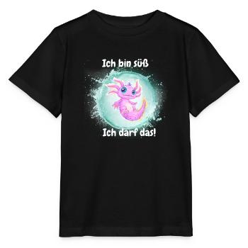 Ich bin süß - Stanley/Stella Kinder T-Shirt MINI CREATOR  - Schwarz - Vorne - Mikhail (115cm)